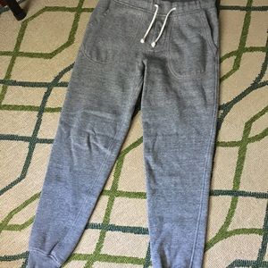 J Crew Soft Gray Jersey slim sweat pant joggers XS